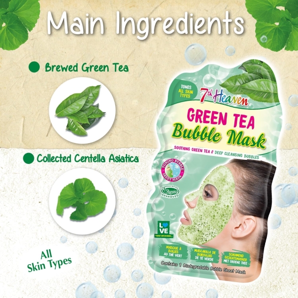 Face Bubble Mask Green Tea - Afbeelding 2
