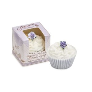 Cupcake Soap Sugared Violet Ruffle